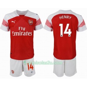 Camisolas de Futebol Arsenal HENRY 14 Criança Equipamento Principal 2018/19 Manga Curta